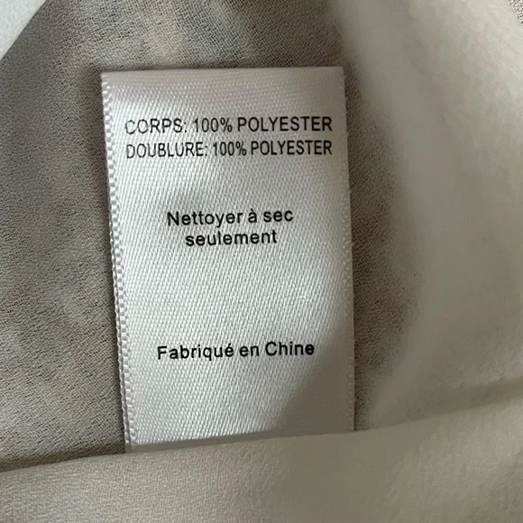 FLORET STUDIOS | Cold Shoulder Asymmetric Ruffle Dress In Rust-Cream | Size XS - Picture 10 of 10